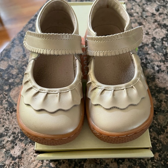 Livie & Luca Other - Livie & Luca champagne Ruche Shoes